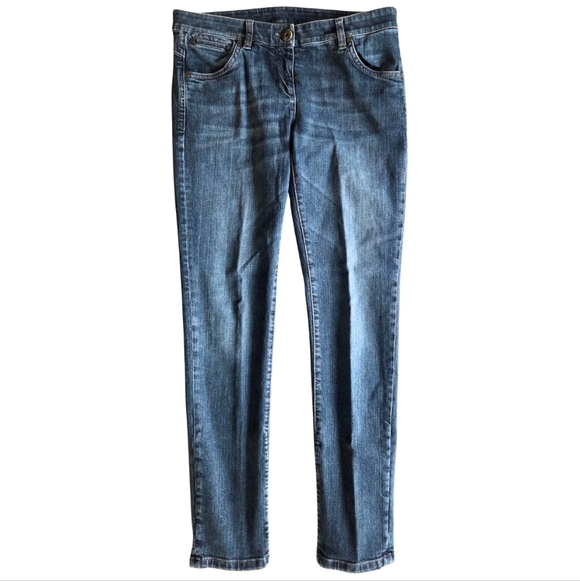 Brunello Cucinelli Denim - Brunello Cuccineli Skinny Blue Stretch Denim Comfortable Low/Mid Rise Sz6